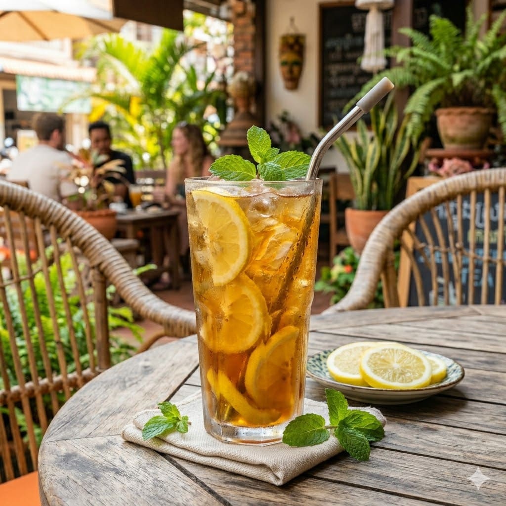 Ice Lemon Tea dari Thirty Three Brew dengan tampilan clean dan modern